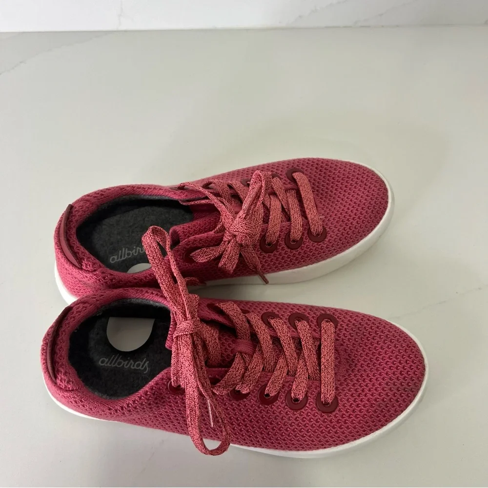 Allbirds Womens Tree Piper Sneakers Lux Pink Lightweight Washable Shoes Size 7 - Picture 13 of 16